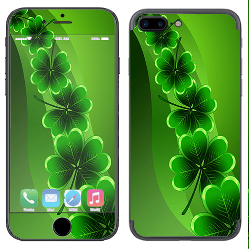 Shamrocks, Glowing Green Apple  iPhone 7+ Plus   iPhone 8+ Plus Skin Discount