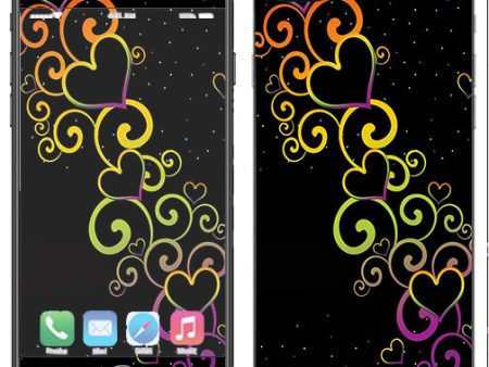 Trail Of Glowing Hearts Apple  iPhone 7+ Plus   iPhone 8+ Plus Skin Online Sale