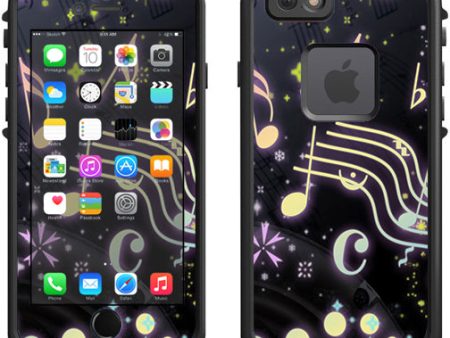 Colorful Music Notes Lifeproof Fre iPhone 6 Skin Online Hot Sale