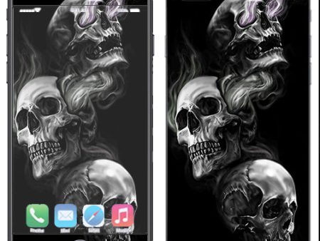 Glowing Skulls In Smoke Apple  iPhone 7+ Plus   iPhone 8+ Plus Skin Online now