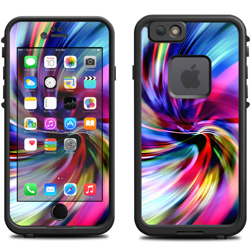 Color Swirls Trippy Lifeproof Fre iPhone 6 Skin Discount