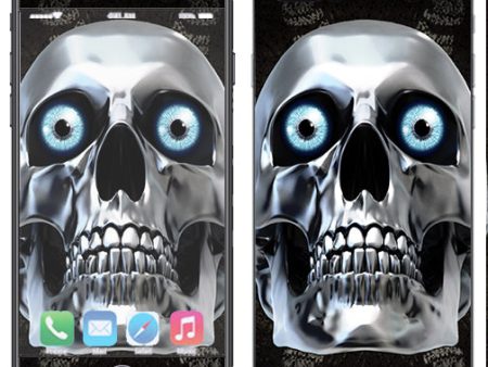 Punish Face On Glowing Red Apple  iPhone 7+ Plus   iPhone 8+ Plus Skin Online now