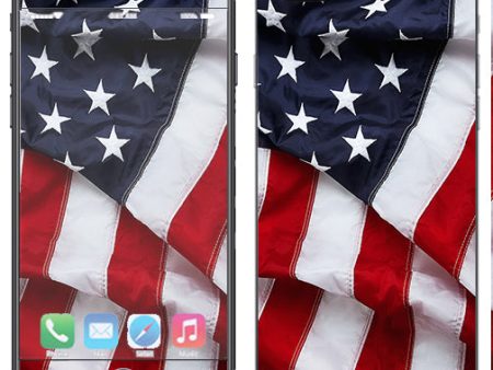 Us Flag, America Proud Apple  iPhone 7+ Plus   iPhone 8+ Plus Skin Online Hot Sale