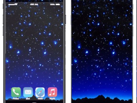 Stars Over Glowing Sky Apple  iPhone 7+ Plus   iPhone 8+ Plus Skin Online Hot Sale