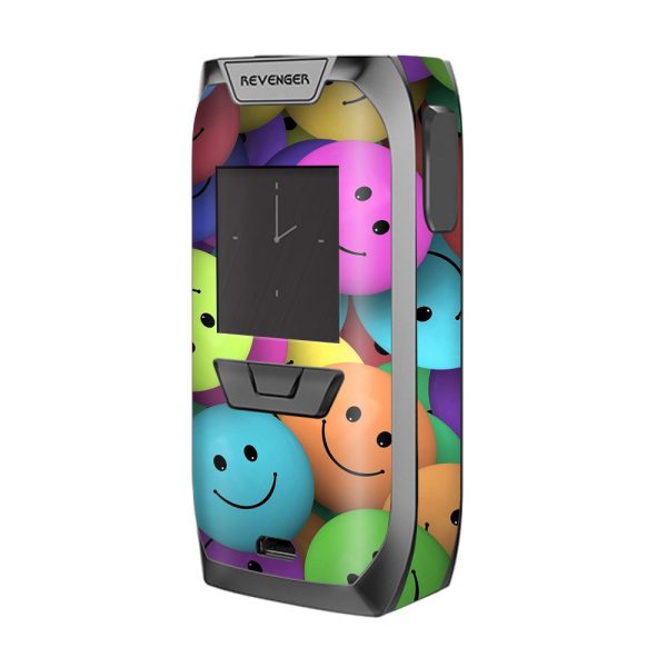 Colorful Smiley Faces Balls Vaporesso Revenger Skin For Discount