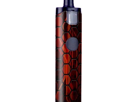 Abstract Red Metal Wismec Motiv Pod Skin Online now