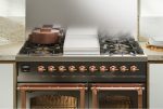 Nostalgie II 40 Inch Dual Fuel Natural Gas Freestanding Range in RAL Custom Color with Bronze Trim Discount