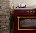 Nostalgie II 40 Inch Dual Fuel Natural Gas Freestanding Range in RAL Custom Color with Bronze Trim Discount